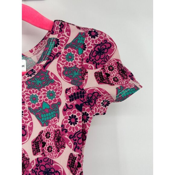 DotDotSmile Girls Dress Size 12/24 Months Maxi Skull Print New with Tags - Picture 4 of 6